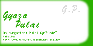 gyozo pulai business card